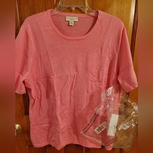 Appleseeds Short-Sleeve Sweater - 1X